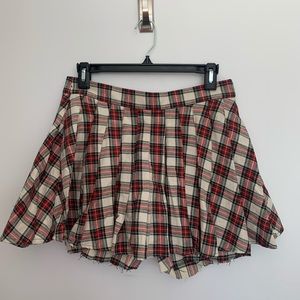 PLAID SKORT